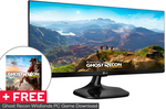 LG 34" 21:9 2560x1080 Full HD UltraWide IPS LED Gaming Monitor with Ghost Recon Wildlands (PC Download) $451.20 @Dick Smith eBay
