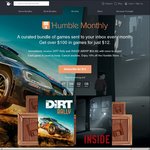 Humble Monthly This Month Includes "DiRT Rally" and "INSIDE" + More for US $12 ($16.00 AUD)