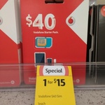 Vodafone $40 Starter Pack for $15 at Coles 
