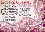 Win 1 of 3 US$ Amazon GiftCards (250/135/75) or eBooks from Prisca's Promo Group 