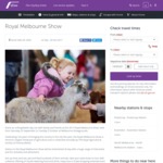 V/Line: Anywhere in Victoria for $15 Return with Valid Royal Melbourne Show Ticket