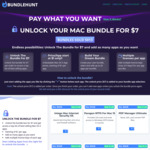 Bundlehunt Mac Software Bundle US $8 up (A $10.5)