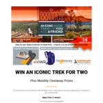 Win an Iconic Australian Trek for 2 Worth Up to $2,780 or Other Prizes from Australian Walking Holidays/Tasmanian Expeditions 