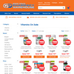 1/2 Price Vitamin Sale + Free Shipping (Minimum Spend $20) @ Good Price Pharmacy Warehouse