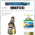 Win a Kuvings B6000 Whole Slow Juicer Worth $599 from MiNDFOOD