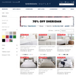 70% off Sheridan Sheets, Towels, Quilt Covers & More @ Sheridan Outlet + Free VIP Shipping on Orders over $150