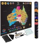  Scratch Map Of Australia Poster Deluxe Adventure Travel 82x 60cm  $31.99 Free Express Shipping@ Kaleidoscope's eBay