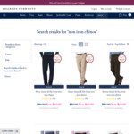 Non-Iron Chinos Pants $69 (Was $89) + Delivery @ Charles Tyrwhitt