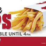$2 Large Chips until 4pm Daily @ Red Rooster