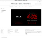 40% off Sale and Outlet Stock @ French Connection 