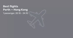 Perth to Hong Kong from $385 Return on Malindo Air (May to Oct, Lowest in October) @ BeatThatFlight