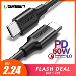 Ugreen 60W USB C to USB Type-C Cable PD 50cm Black PVC US $2.47 (~AU $3.62) Delivered @ AliExpress