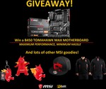 Win an MSI B450 Tomahawk Max Motherboard & Merchandise from MSI/PCMR