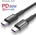 KUULAA USB Type C to USB Type C Cable (0.5m) AU $1.60 Delivered @ Kuulaa Factory Store AliExpress