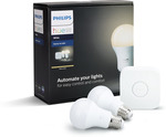 Philips Hue White Smart LED Starter Kit $49.90 at Bunnings