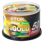 TDK CDR 50 Pack Gold $10.00 Free Shipping until 29/7/11 at Big W Online Special