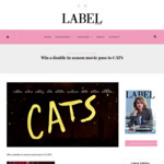 Win a Double in Season Movie Pass to CATS from Label Magazine
