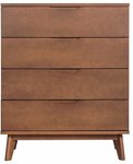 Stylish Walnut Colour Solid German Beech Wood Chest of Drawers $330.00 (Was $487.00) with Free Shipping @ Houzz Concept