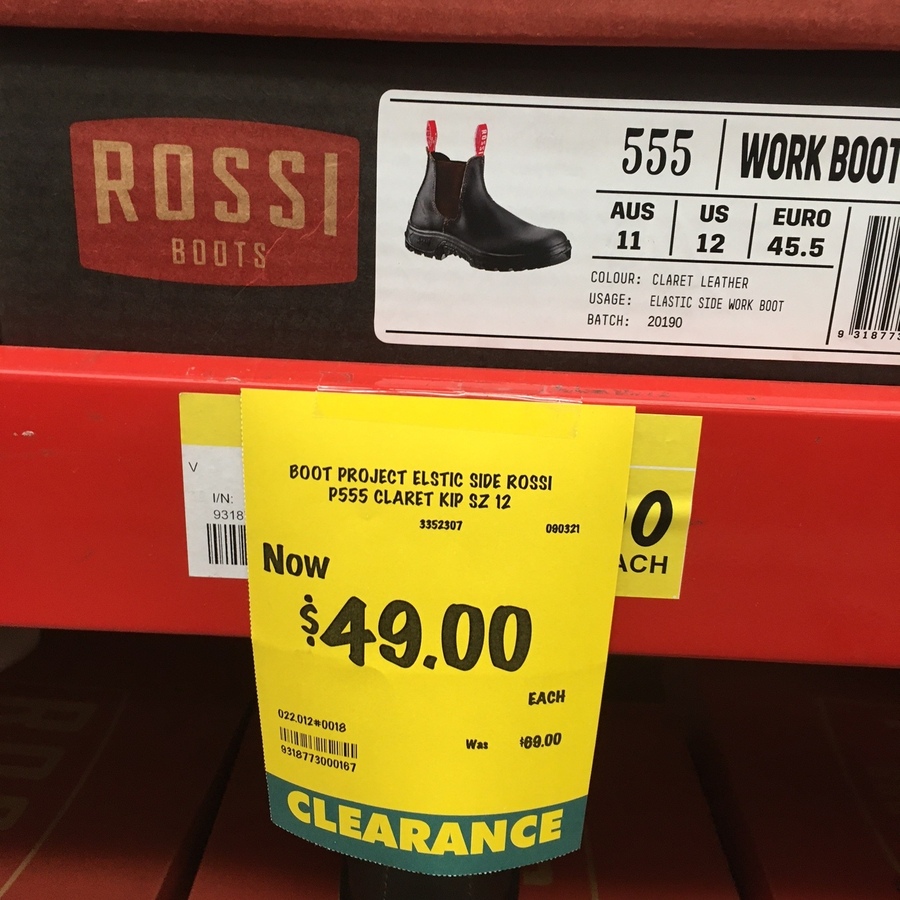 Rossi Work Boots 49 Was 69 Bunnings OzBargain