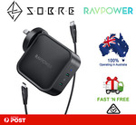[Afterpay] RAVPower PD Pioneer 90W GaN Dual USB PD Ports Wall Charger $71.96 Delivered @ SOBRE eBay
