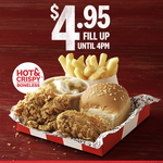 Hot & Crispy Boneless Fill Up Box $4.95 (Until 4pm Daily, Excludes TAS) @ KFC