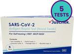 JusChek COVID-19 Rapid Antigen Tests Nasal 1 Pack of 5 Tests $29.99 Shipped @ Rapid Proof