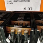 [WA] Duracell Aluminium Flashlights 3pk $19.97 in-Store (Online $37.99) @ Costco Perth (Membership Required)