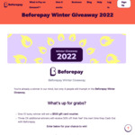 Win a $500 Gift Card from Beforepay