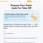 Earn up to 1,800 Qantas Points for Free by Joining Quandoo and Downloading The App @ Quandoo