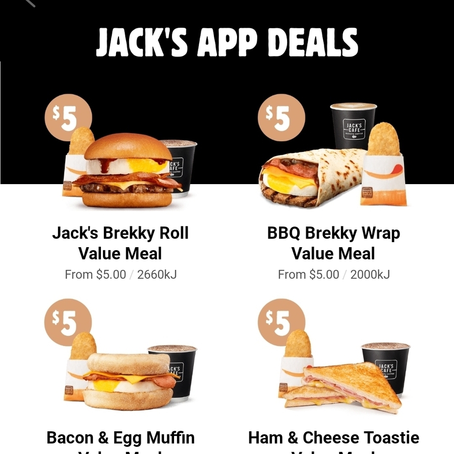 Jacks on sale breakfast menu