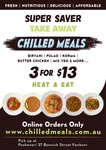 [VIC] 3 Chilled Meals for $13 Pickup Only @ Peshawari, Fawkner
