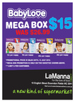 BabyLove Nappies Mega Box $15 (Was $26.99) $0.13- $0.26/Nappy at LaManna Direct (Essendon Fields)