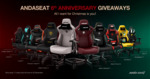 Win 1 of 17 Andaseat Gaming Chairs from Andaseat
