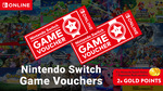 [Switch] 10% Back in Gold Points on Purchase of Nintendo Switch Game Vouchers for NSO + Expansion Pack Members @ Nintendo eShop
