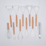 11 Pcs Silicone Utensil Set (White/Black) $25 (RRP $54.95) + $10 Delivery ($0 with $100 Order) @ Refined Living