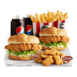 $12 Double Zinger Feast on 7 July, $11 Double Tender Mates Pack on 9 July, $8 Festive Feed on 12 July @ KFC via App