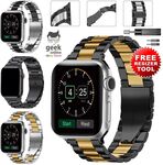 Stainless Steel Metal Watch Band for Apple Watch (Mono Color) $9.68, (Dual Tone) $12.93 Delivered @ GeekOnline eBay