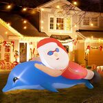 Quntis 2m Christmas inflatable Santa Outdoor $23.99 + Delivery ($0 with Prime/ $59 Spend) @ Yilide AU Amazon AU