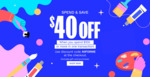 $40 off $100+ Spend + $9.95 Delivery ($0 with $129+ Spend/C&C) @ RIOT Art & Craft