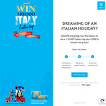 Win a $10,000 Italy Getaway or 1 of 225 Digital Mastercard e-Voucher from Zafarelli