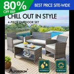 [eBay Plus] Alfordson 4 Pcs Outdoor Furniture Set $200 + Delivery ($0 to Some Areas) @ oz-g-day eBay