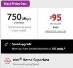 nbn FTTP & HFC 1000/50Mbps $95/Month for 5 Months ($100/Month Ongoing, Existing Mobile Customers Only) @ Vodafone