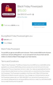 [VIC, NSW, QLD, SA] $30 Electricity Credit in Jan 2025 for $15 @ Powershop