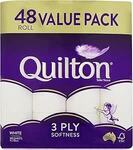 Quilton 3-Ply Toilet Tissue (180 Sheets per Roll) 48 Rolls $23 ($20.70 S&S) + Delivery ($0 with Prime/ $59 Spend) @ Amazon AU