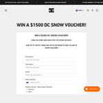 Win a $1,500 DC Shoes Online Voucher from DC Shoes