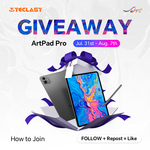 Win an Artpad Pro Tablet from Teclast