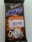 Snickers - 6X 40g for $2.99 at Coles