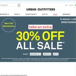 Urban Outfitters - Further 30% off All Sale Items (Free Shipping over $50)