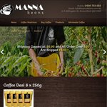 Variety Fresh Roasted Coffee 8x250g Bags of Grand Cru & Speciality Coffee $64.95 + FREE Shipping