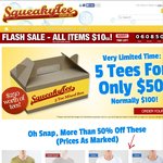 All Items on SqueakyTee.com.au $10ea